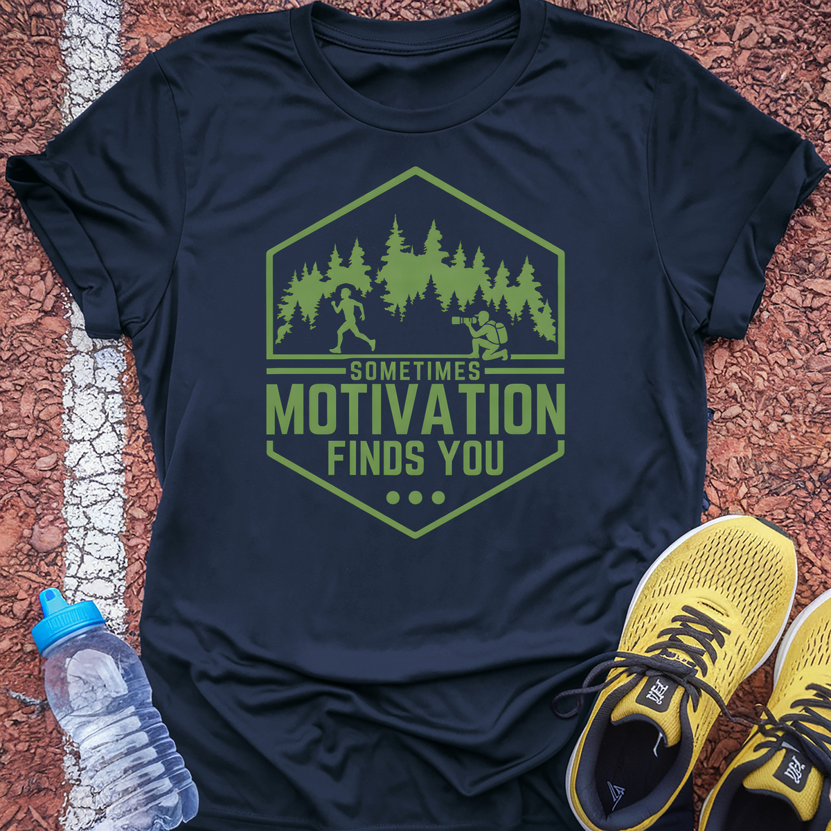 Motivation Photographer T-Shirt - Navy