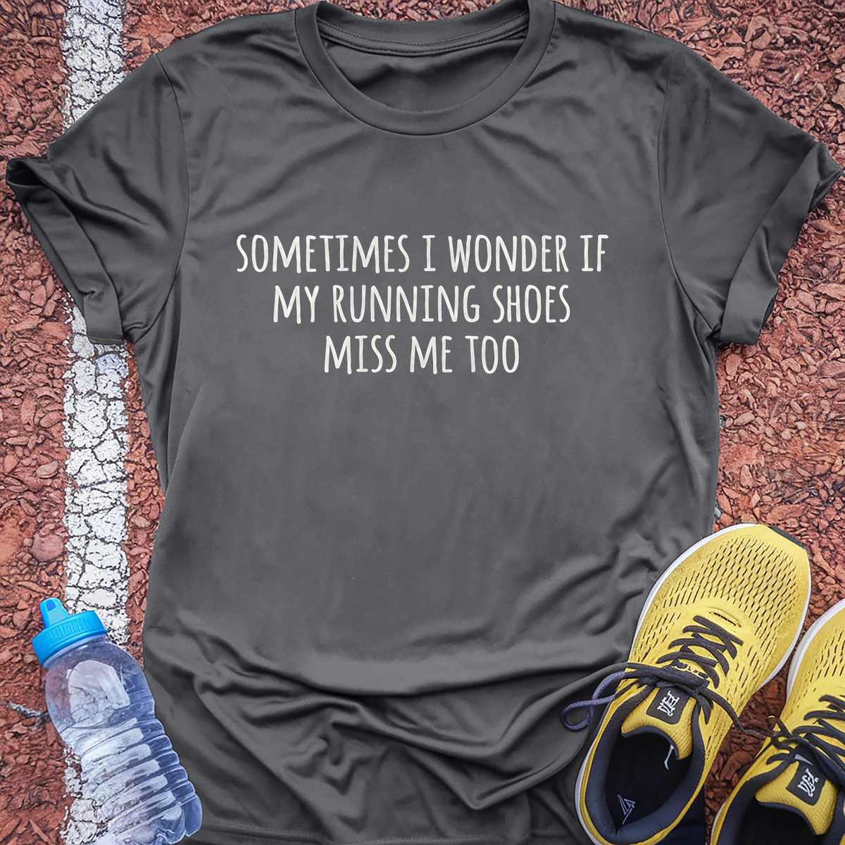 My Shoes Miss Me T-Shirt - Charcoal