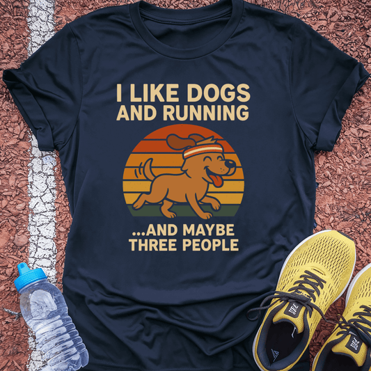 Dogs, Running & 3 People