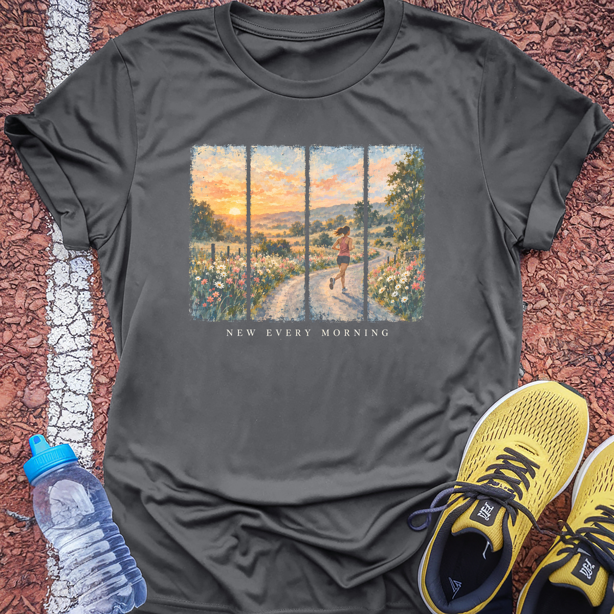 New Every Morning T-Shirt - Charcoal