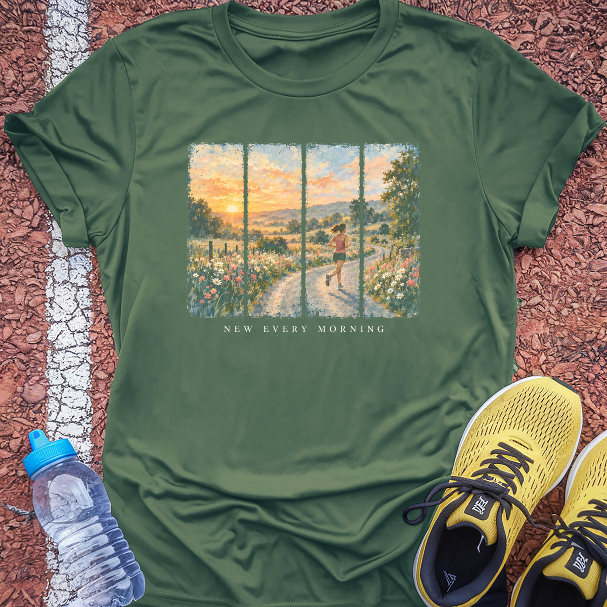 New Every Morning T-Shirt - Military Green
