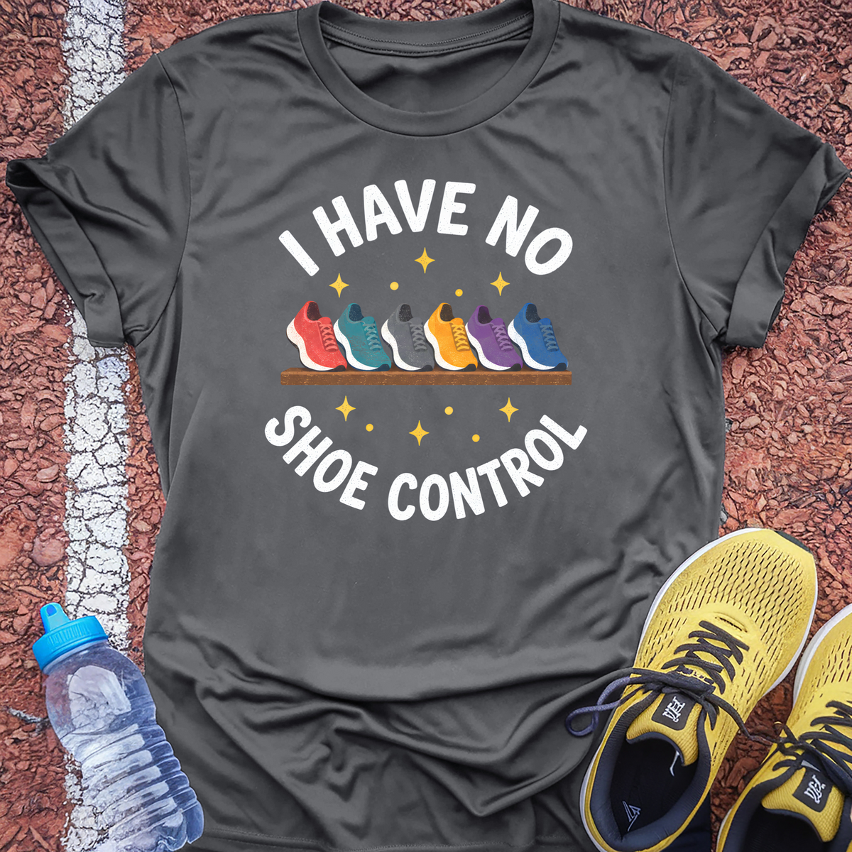 No Shoe Control T-Shirt - Charcoal