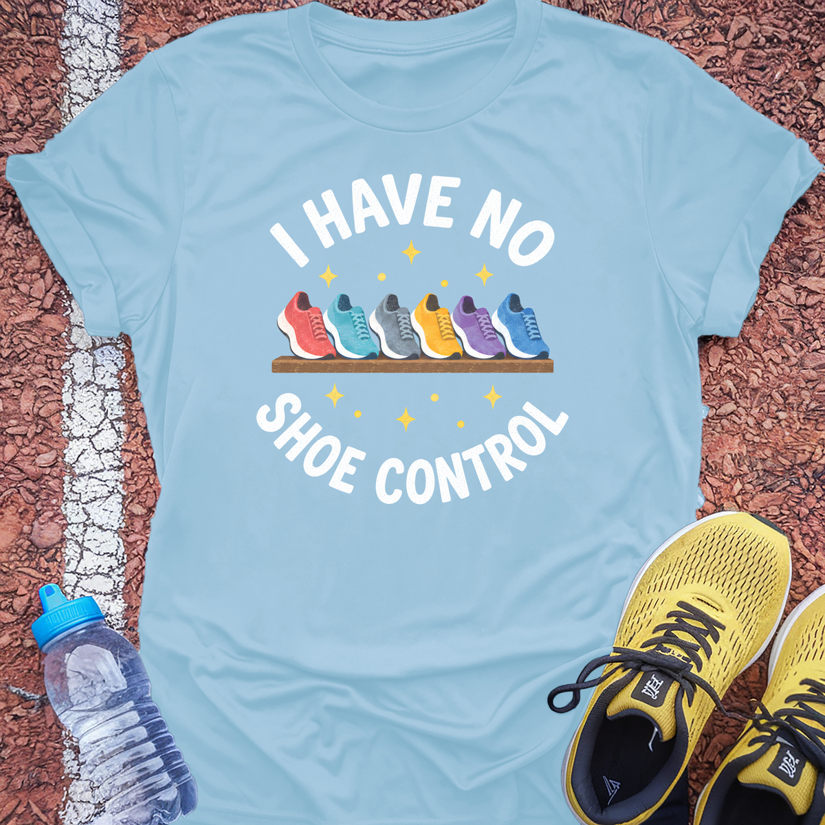 No Shoe Control T-Shirt - Light Blue