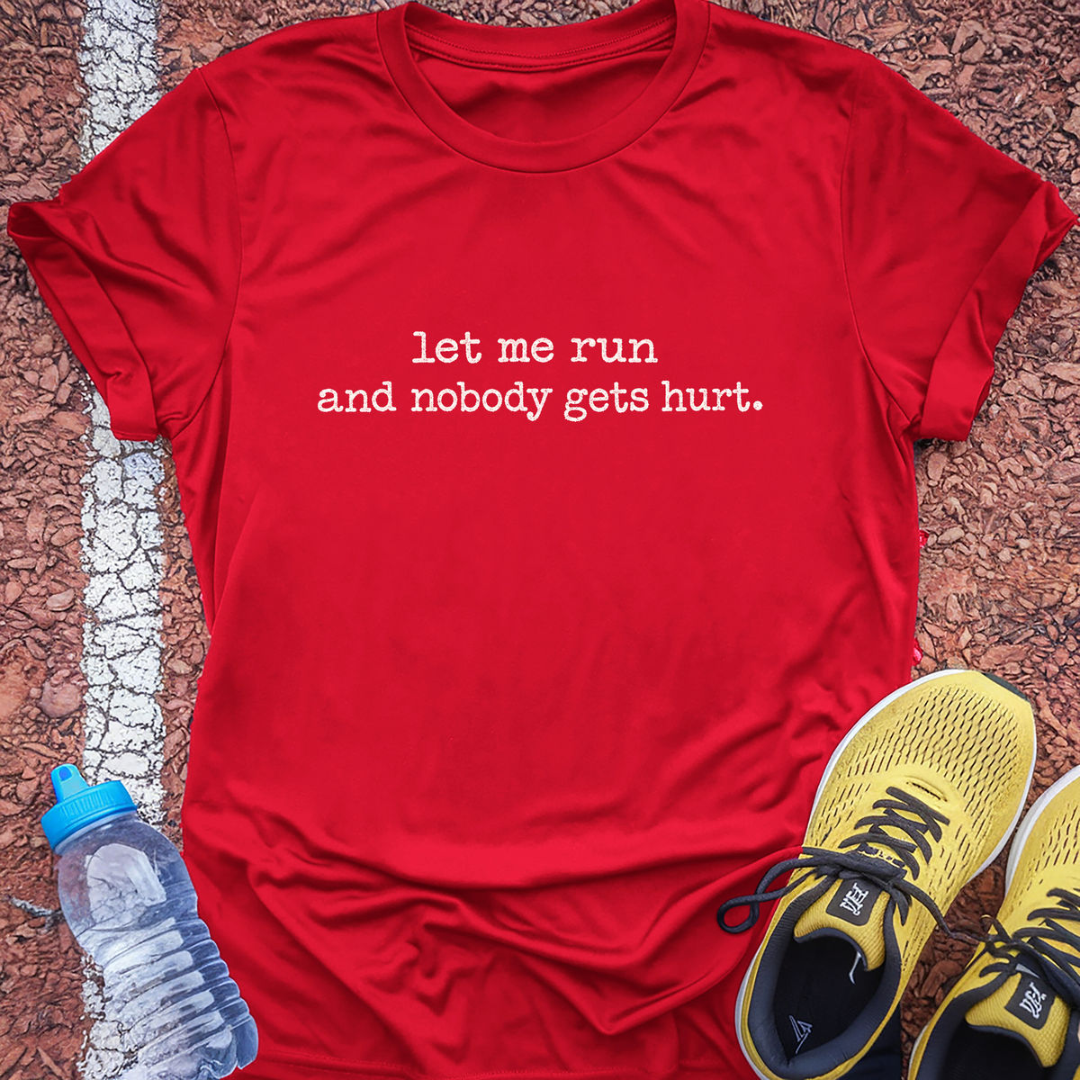 Nobody Gets Hurt T-Shirt - Red
