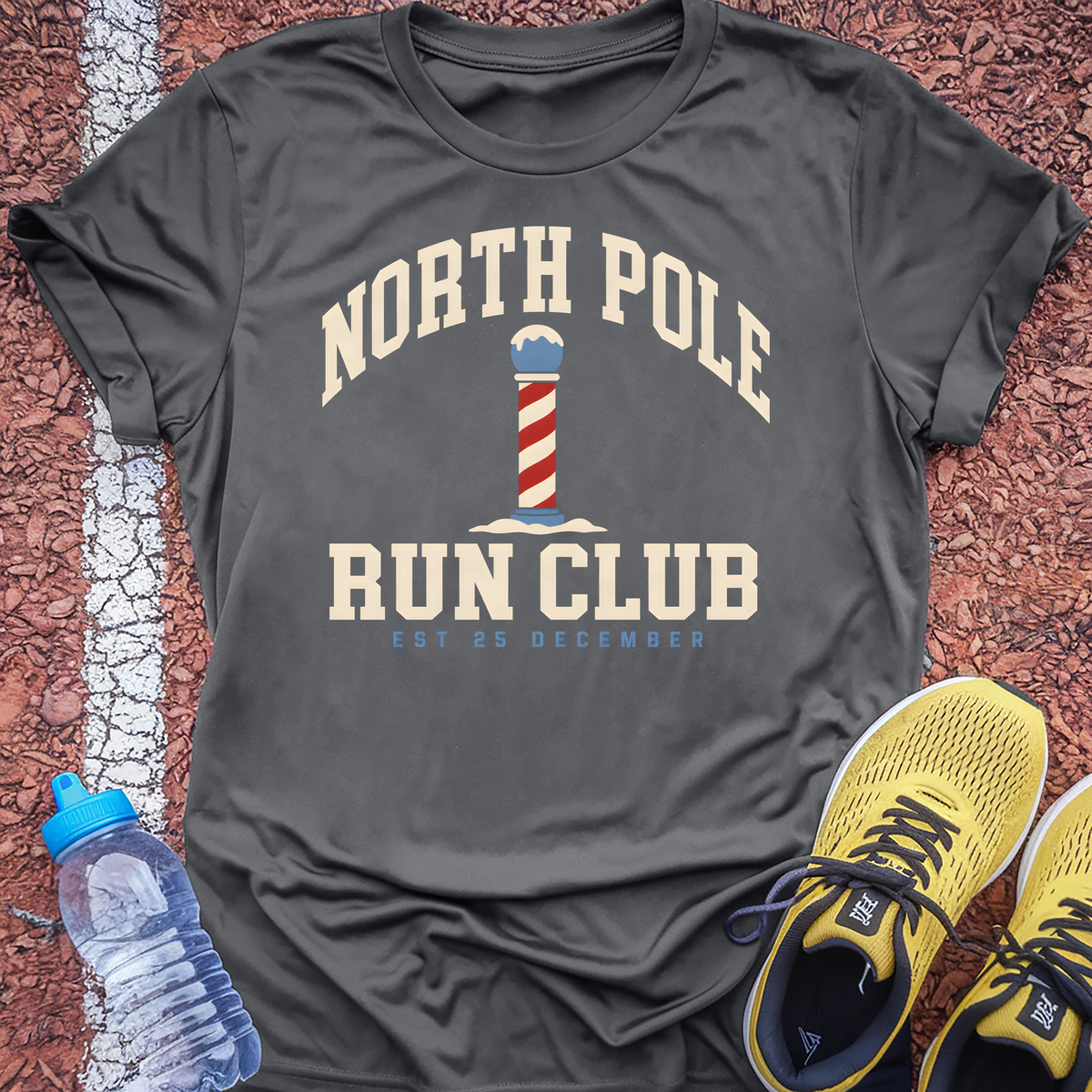 North Pole Run Club T-Shirt - Charcoal