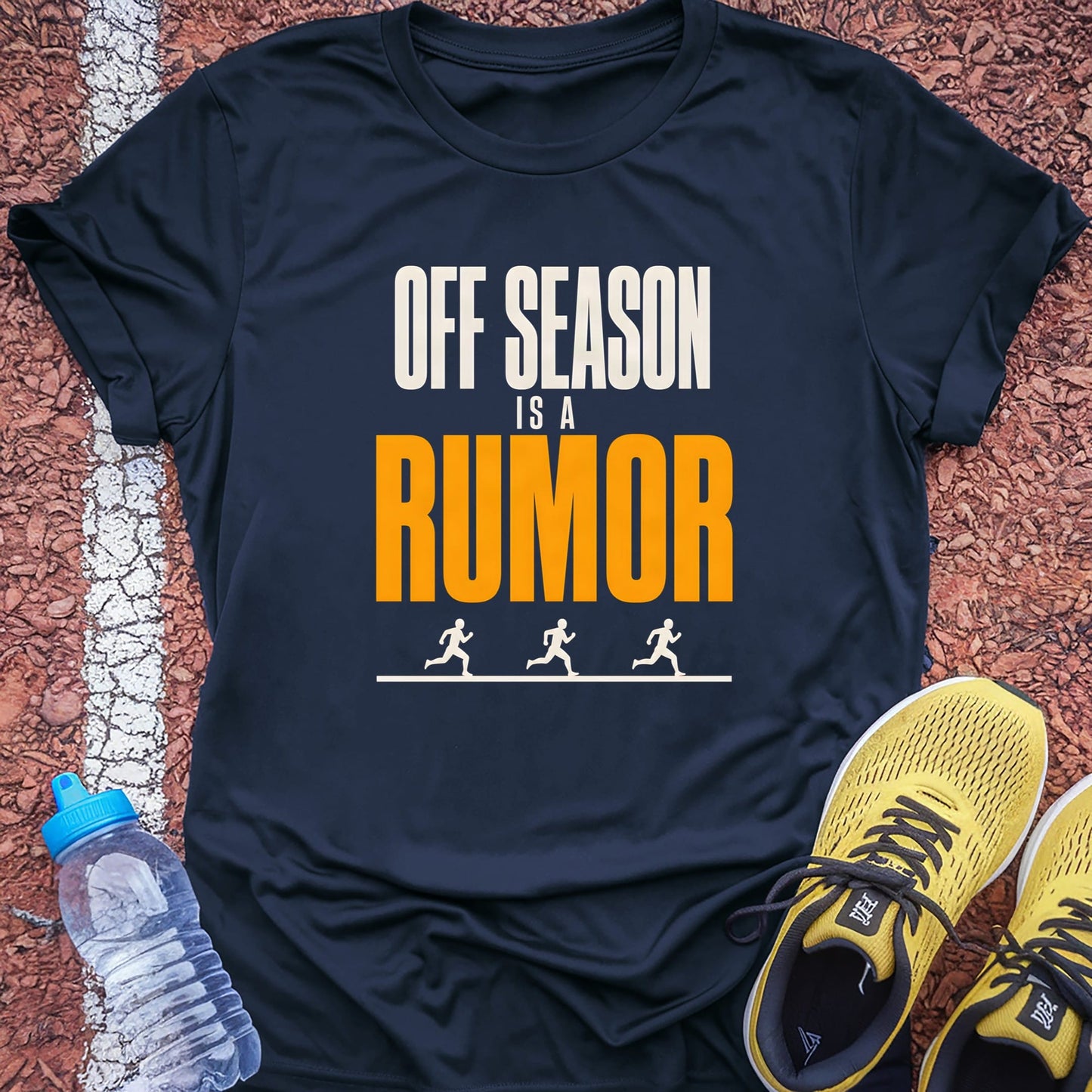 Off Season Is a Rumor t-shirt — Navy