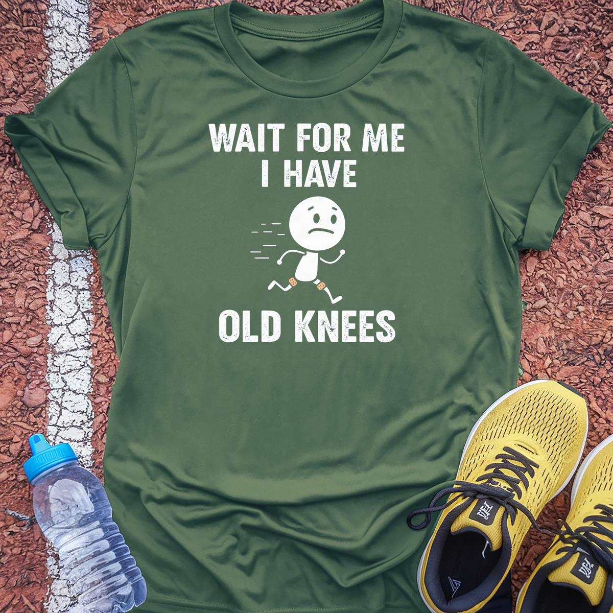 Old Knees T-Shirt - Military Green