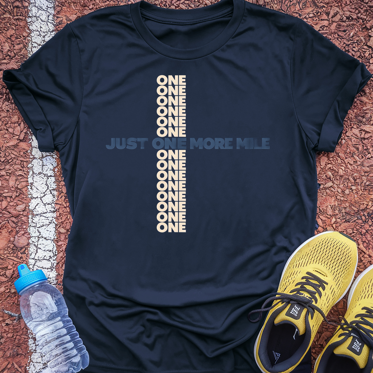Just One More Mile Navy T-Shirt - Navy