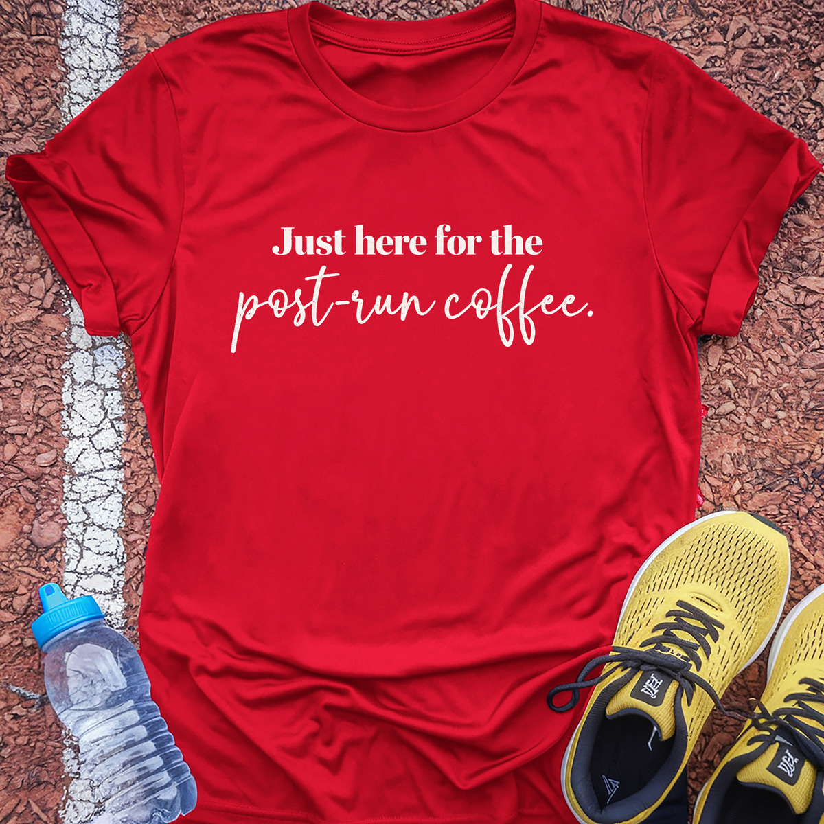 Post-Run Coffee T-Shirt - Red