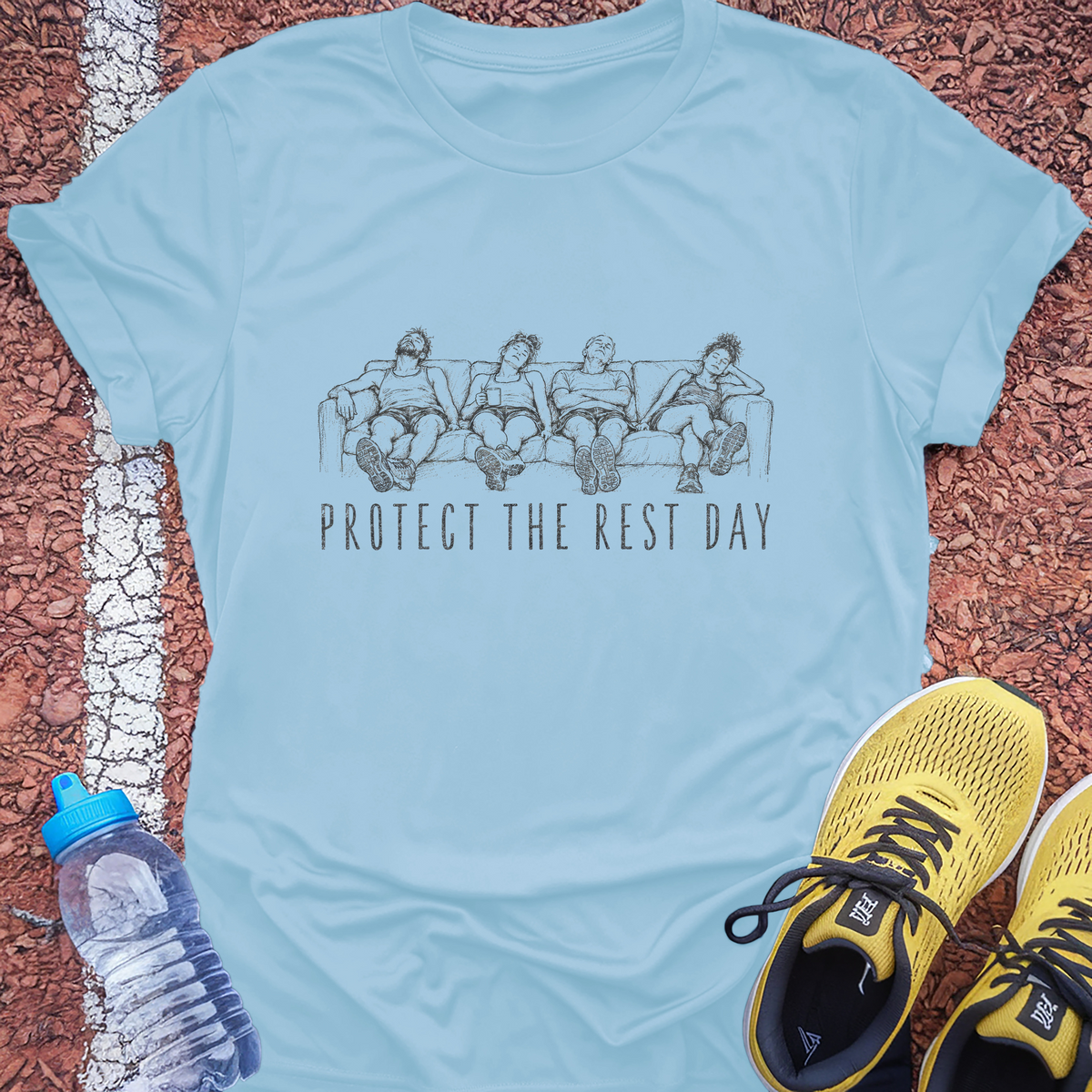 Protect the Rest Day T-Shirt - Light Blue