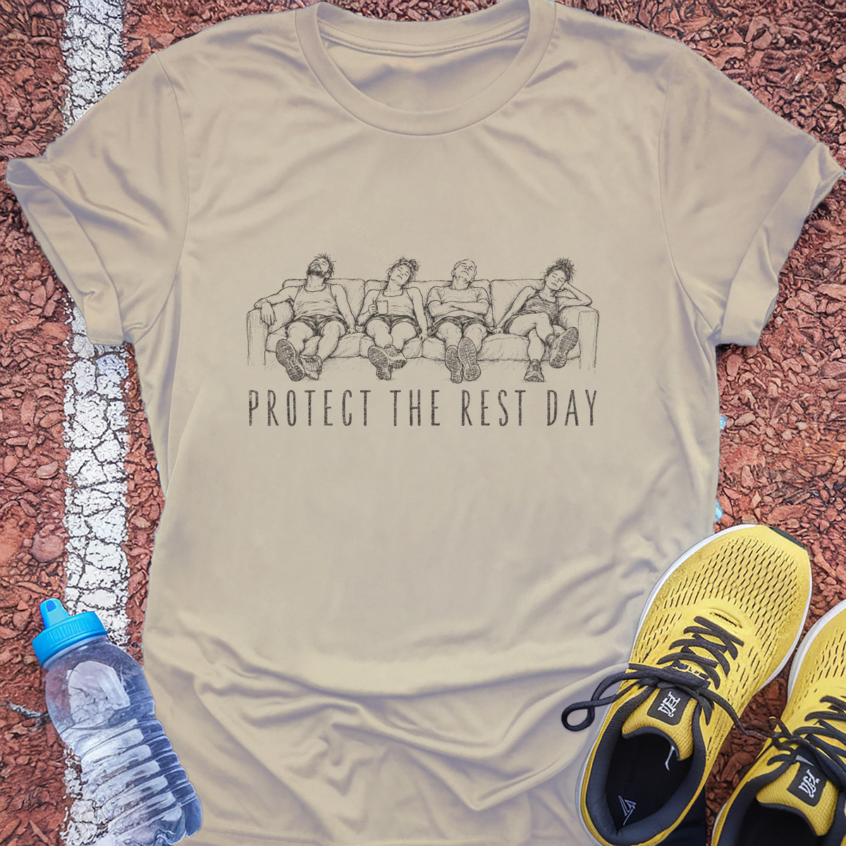 Protect the Rest Day T-Shirt - Sand