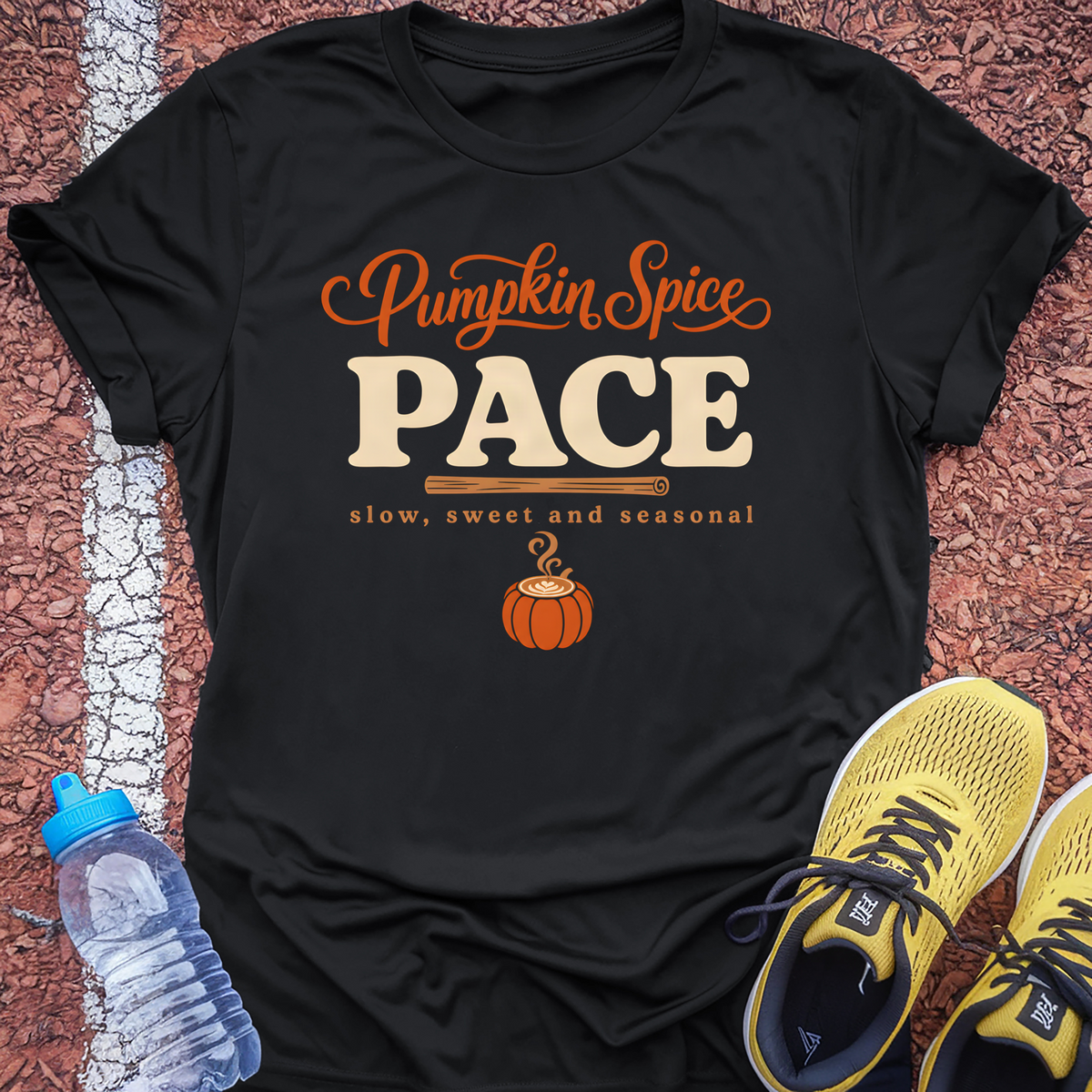 Pumpkin Spice Pace T-Shirt - Black