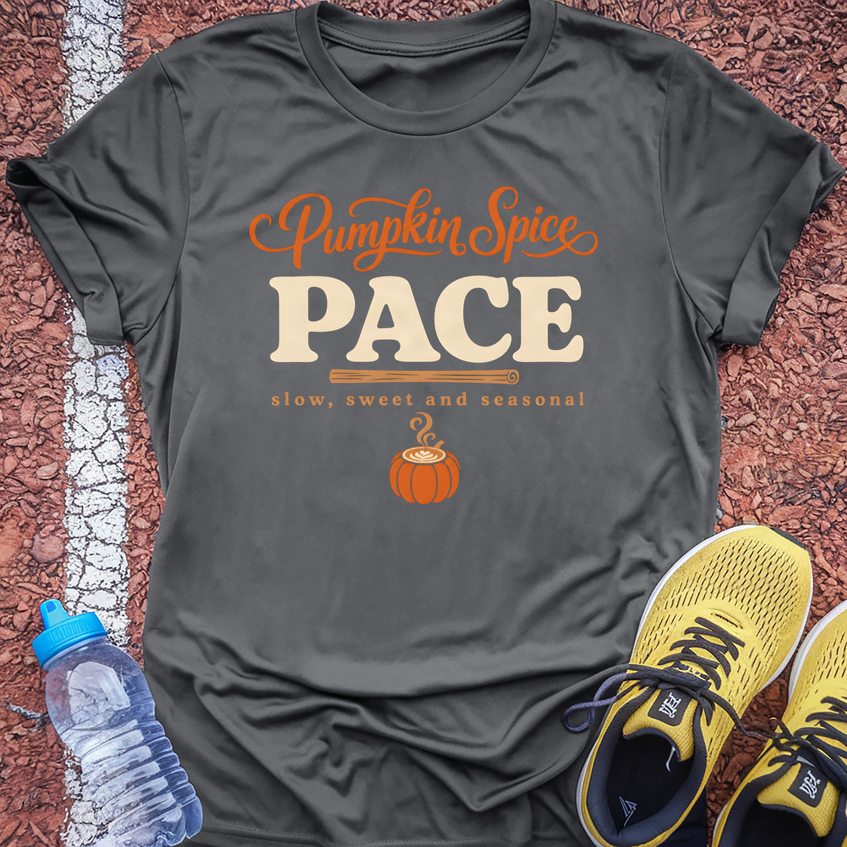 Pumpkin Spice Pace T-Shirt - Dark Chocolate