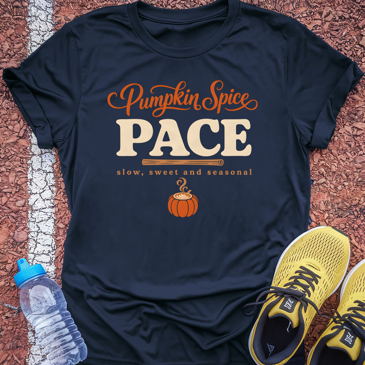 Pumpkin Spice Pace T-Shirt - Navy