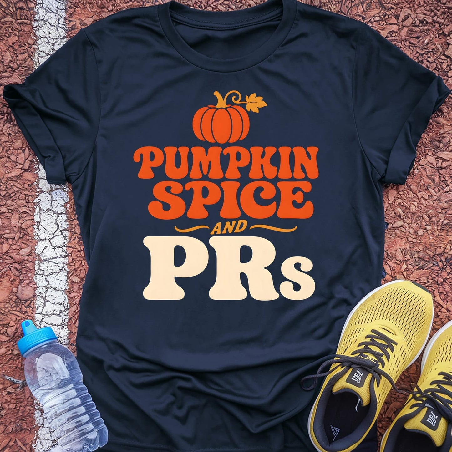 Pumpkin Spice and PRs T-Shirt - Navy
