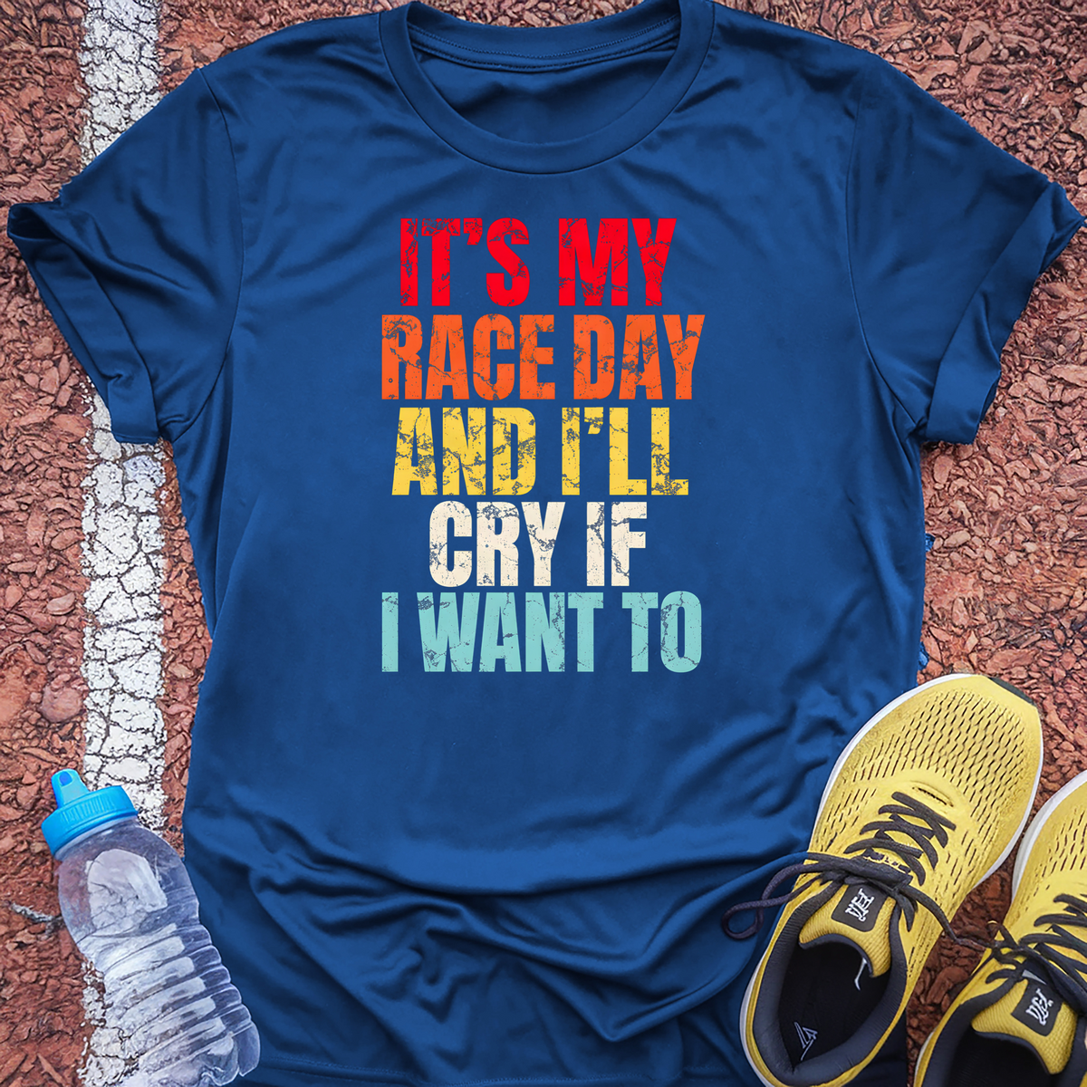 Race Day Cry T-Shirt - Royal