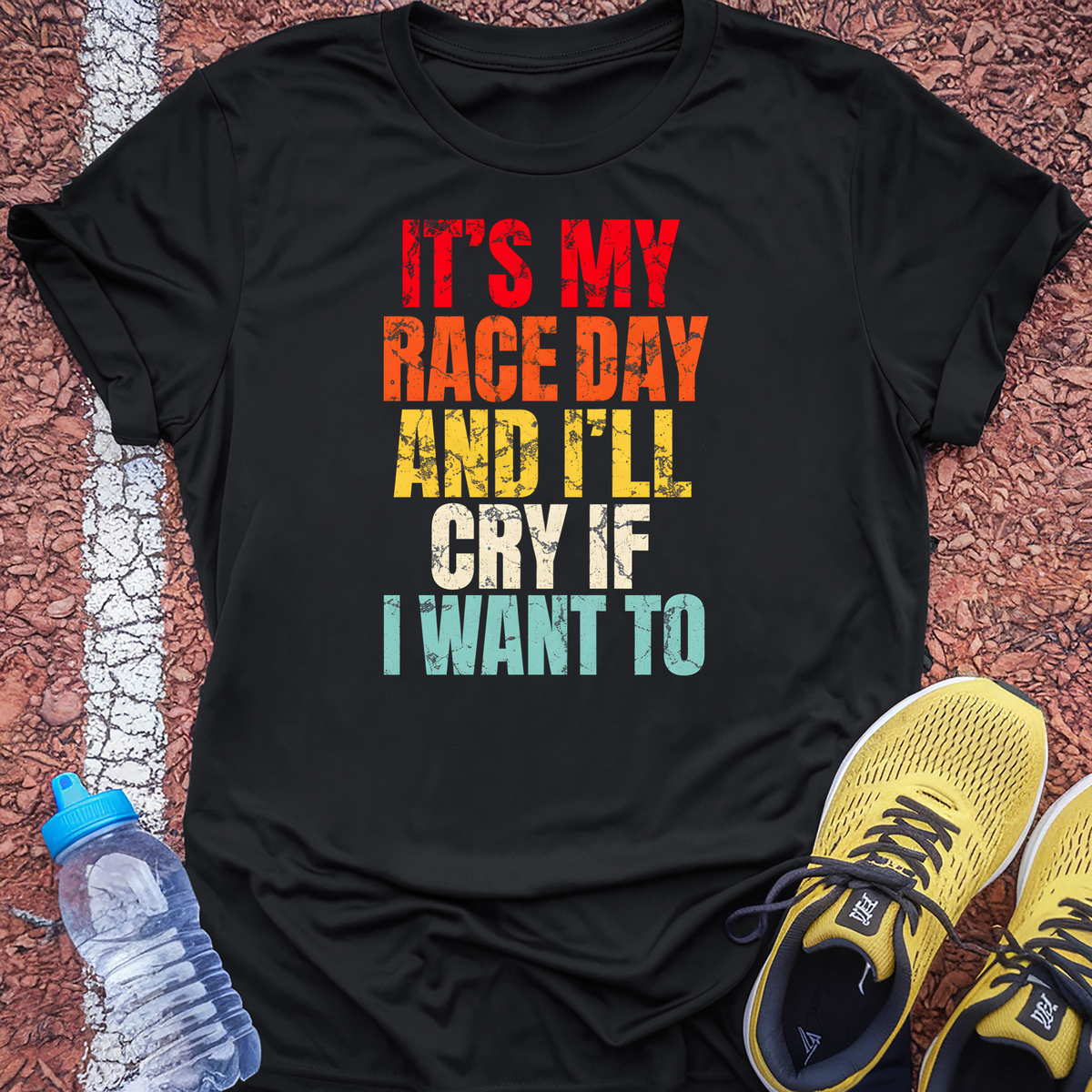 Race Day Cry Tech Tee - Black