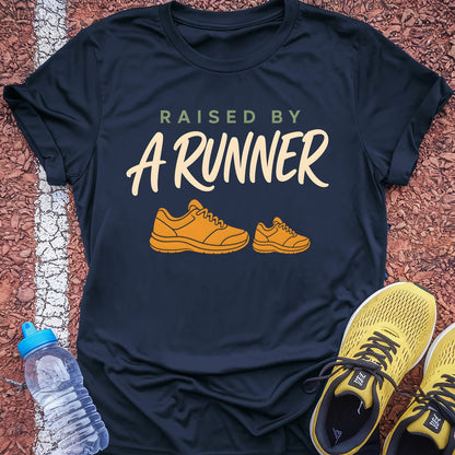 Raised by a Runner t-shirt — Navy