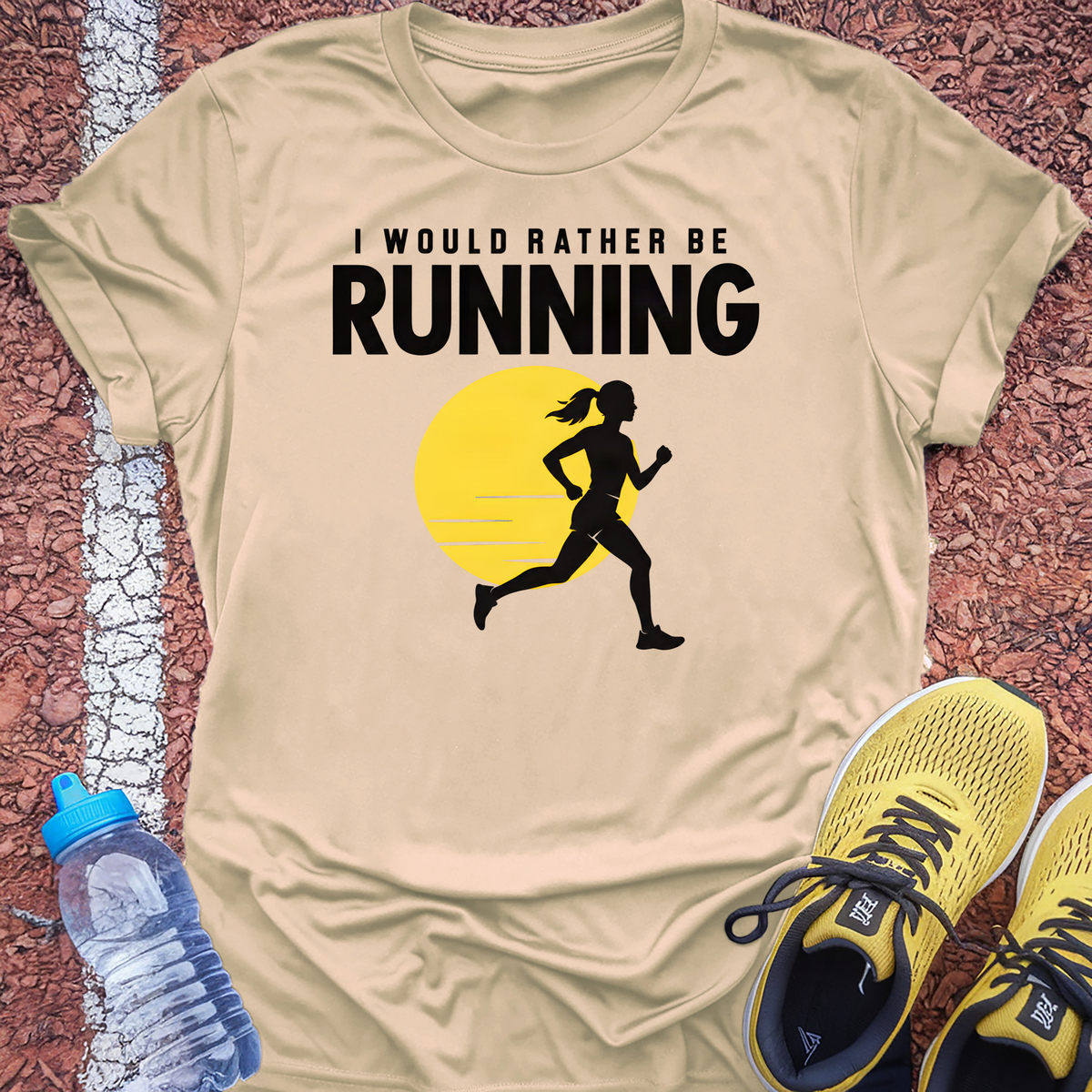 Rather Be Running Sun T-Shirt - Natural