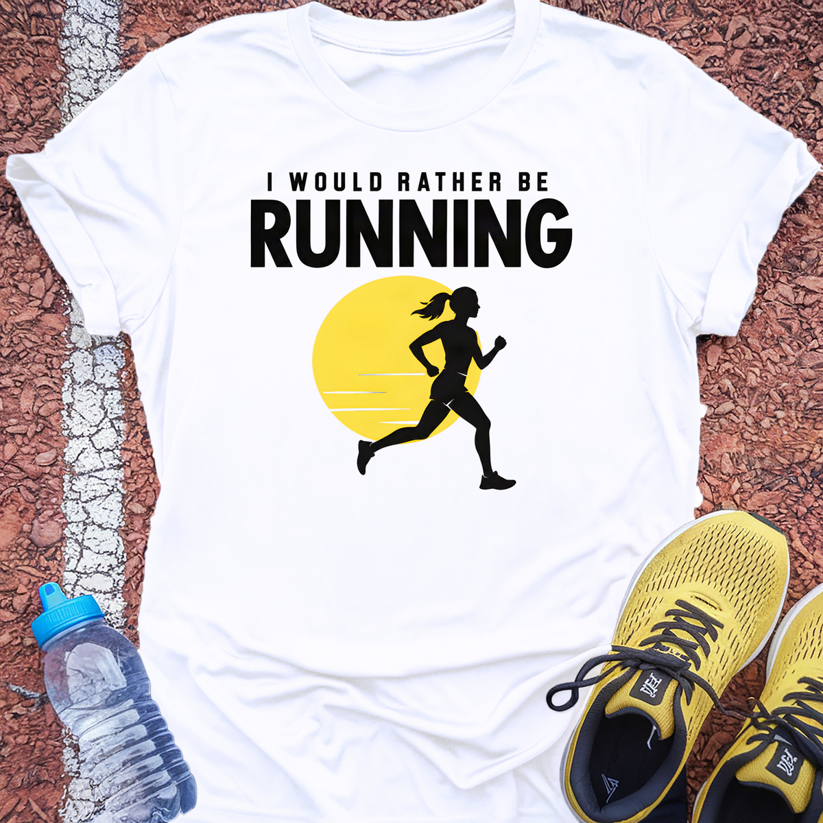 Rather Be Running Sun T-Shirt - White