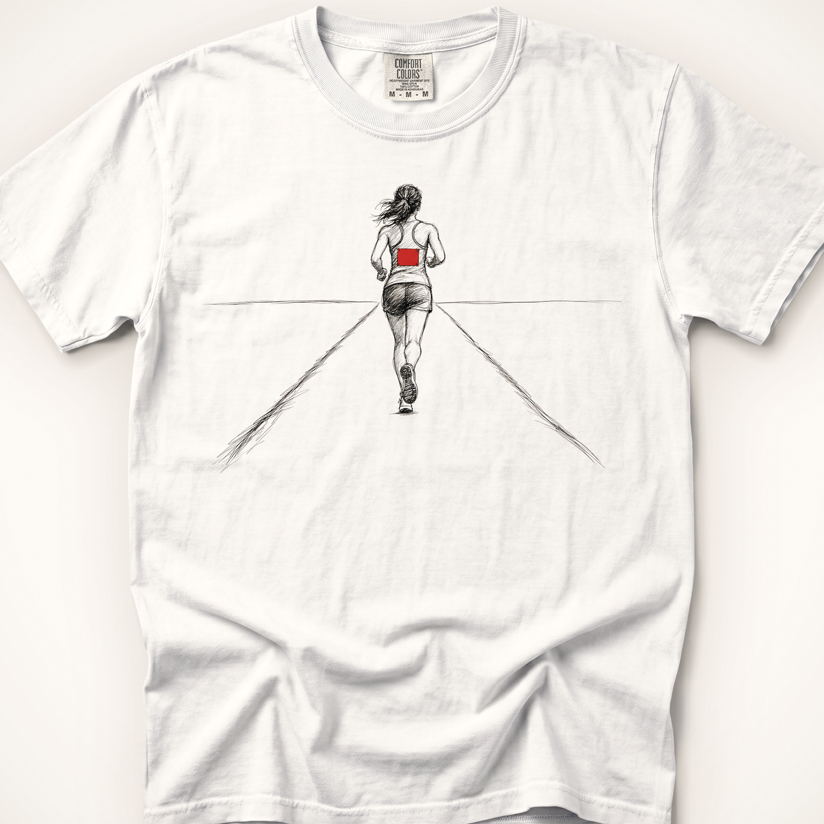 Red Bib CC - White