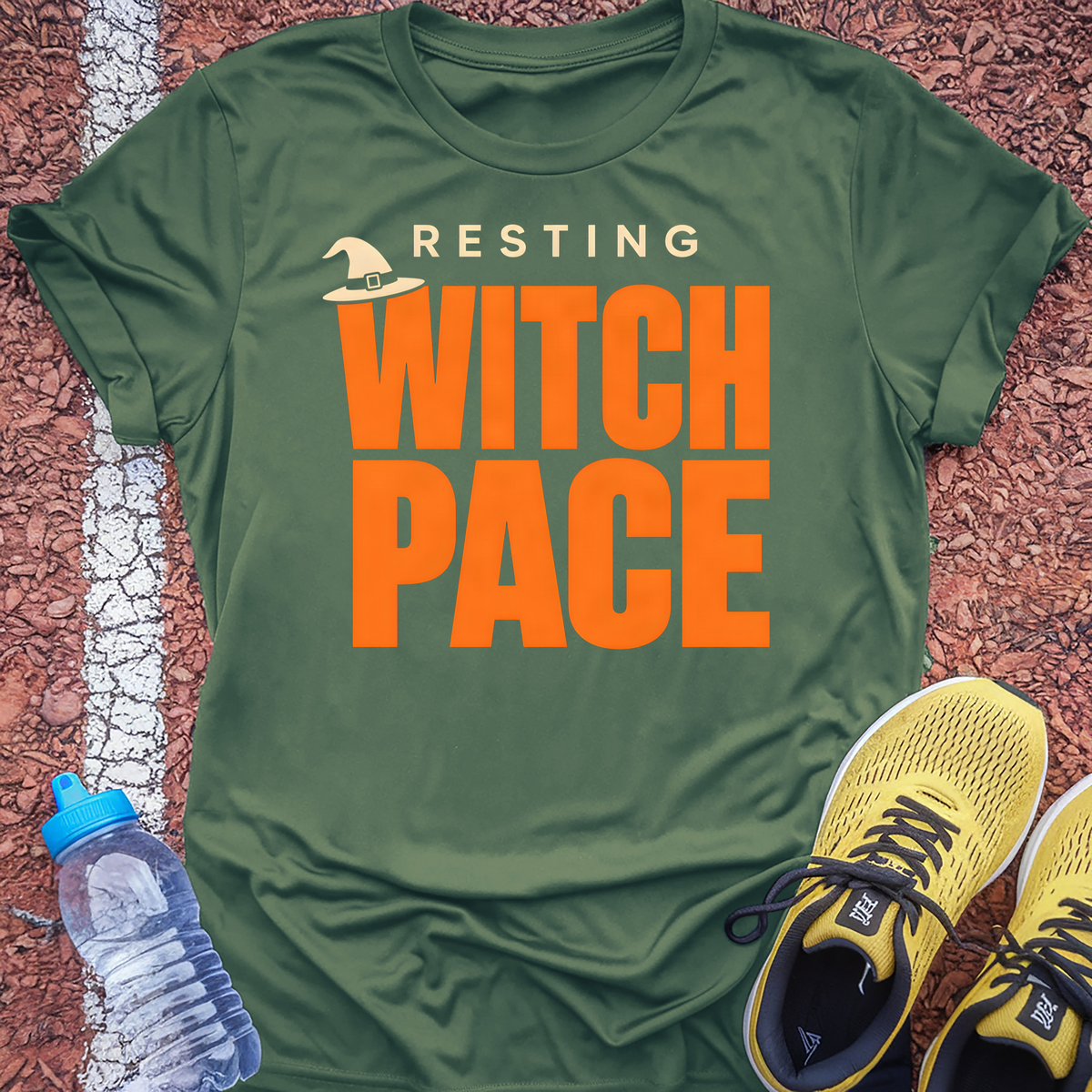 Resting Witch Pace T-Shirt - Military Green