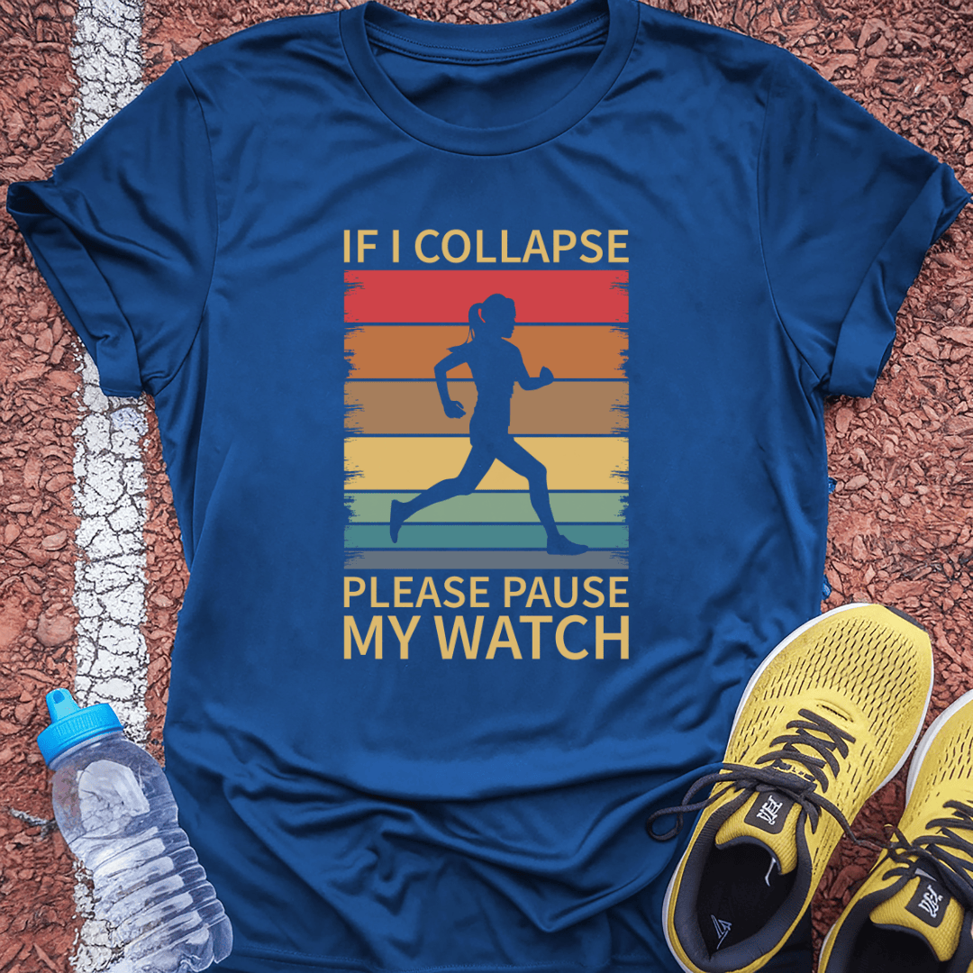 Please Pause My Watch Tech Tee
