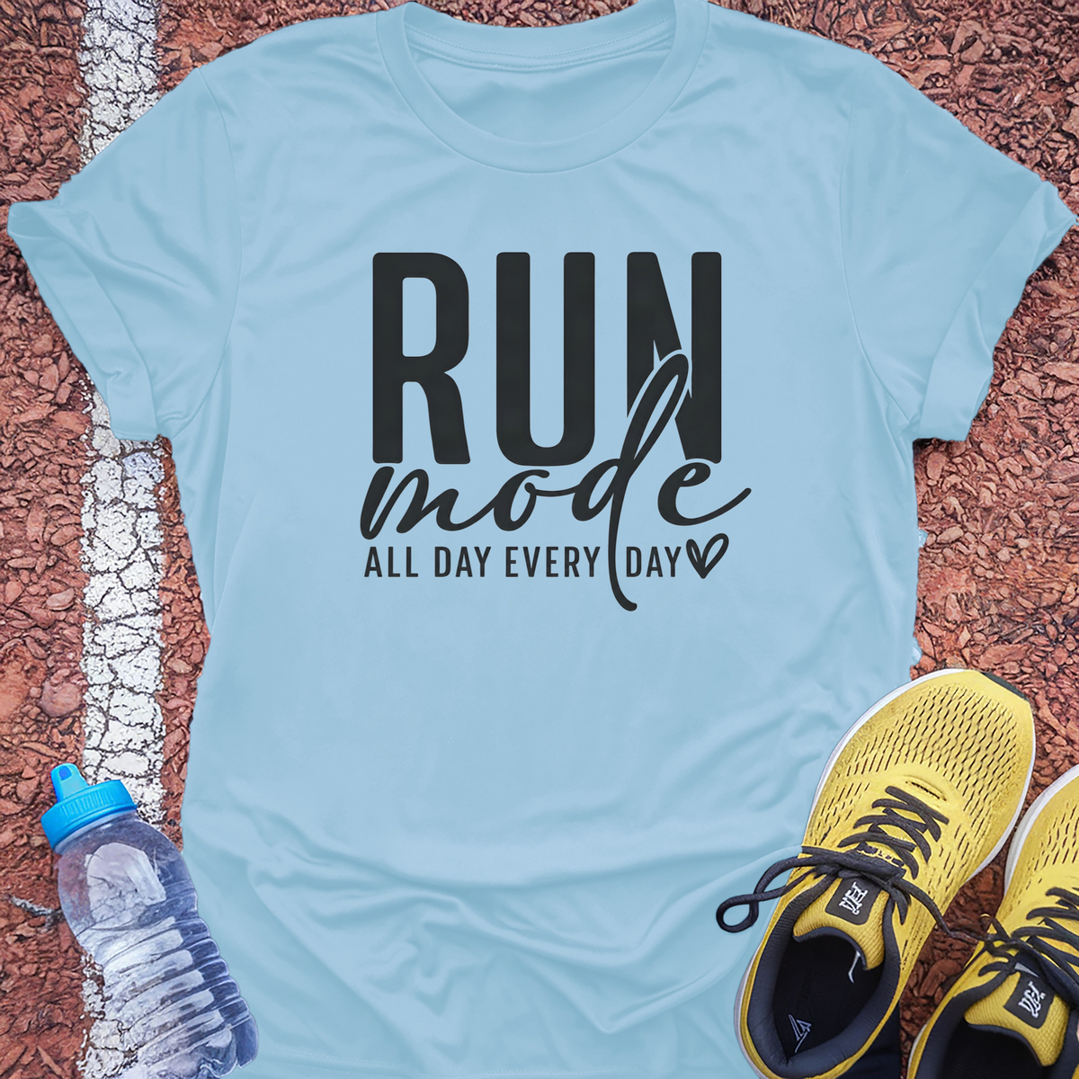 Run Mode T-Shirt - Light Blue