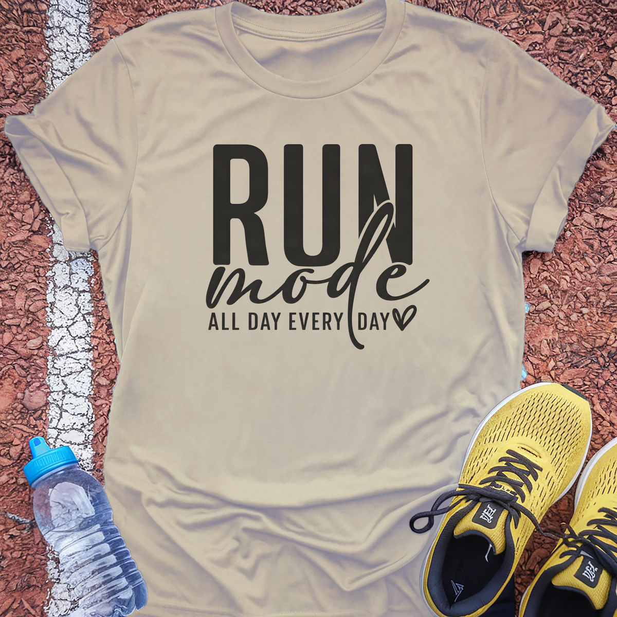 Run Mode T-Shirt - Sand