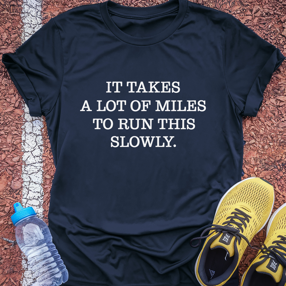 Run This Slowly T-Shirt - Navy