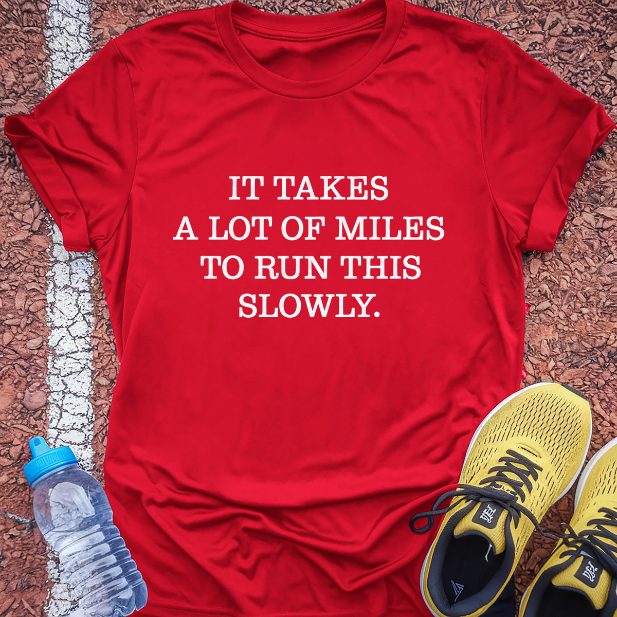 Run This Slowly T-Shirt - Red