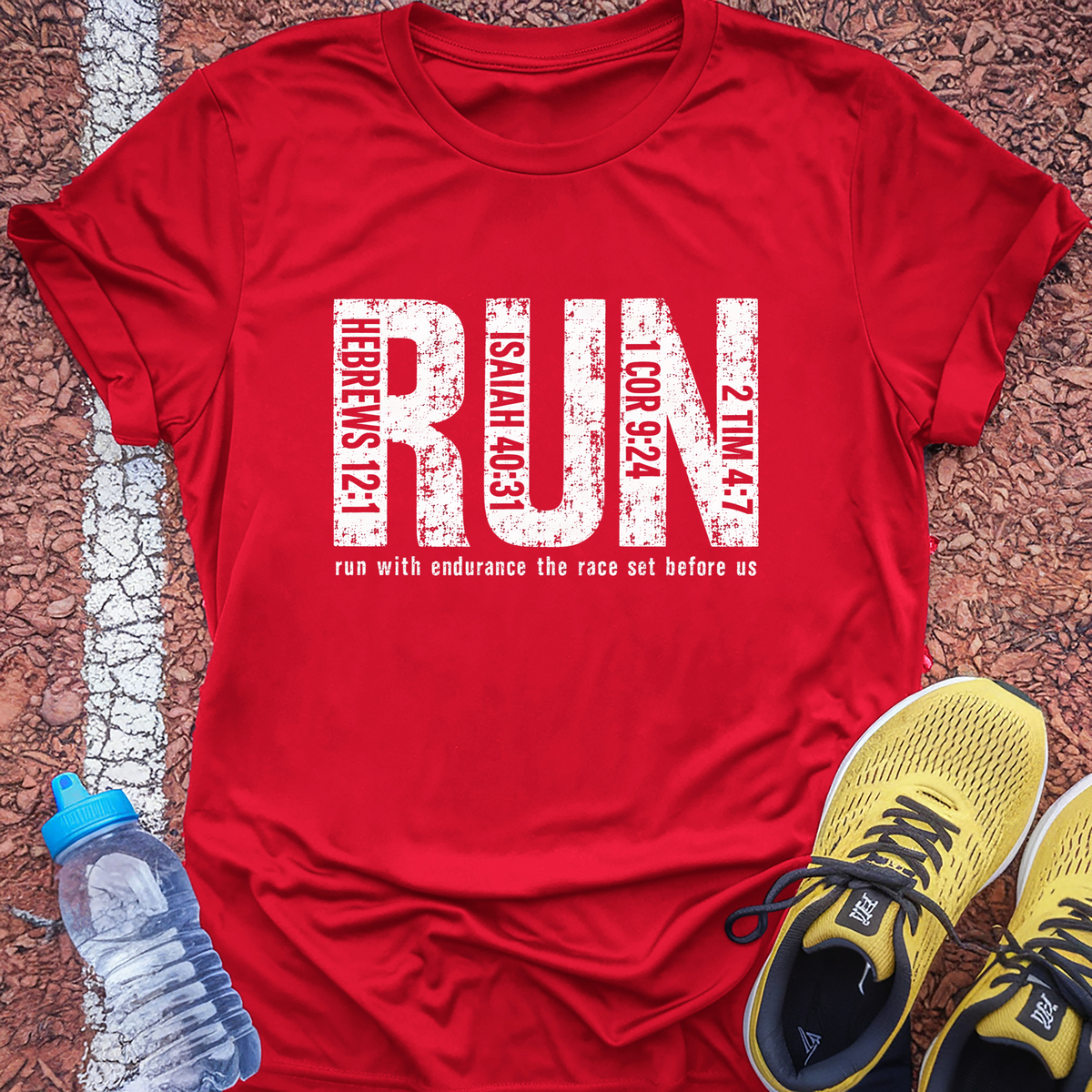 Run Verses T-Shirt - Red