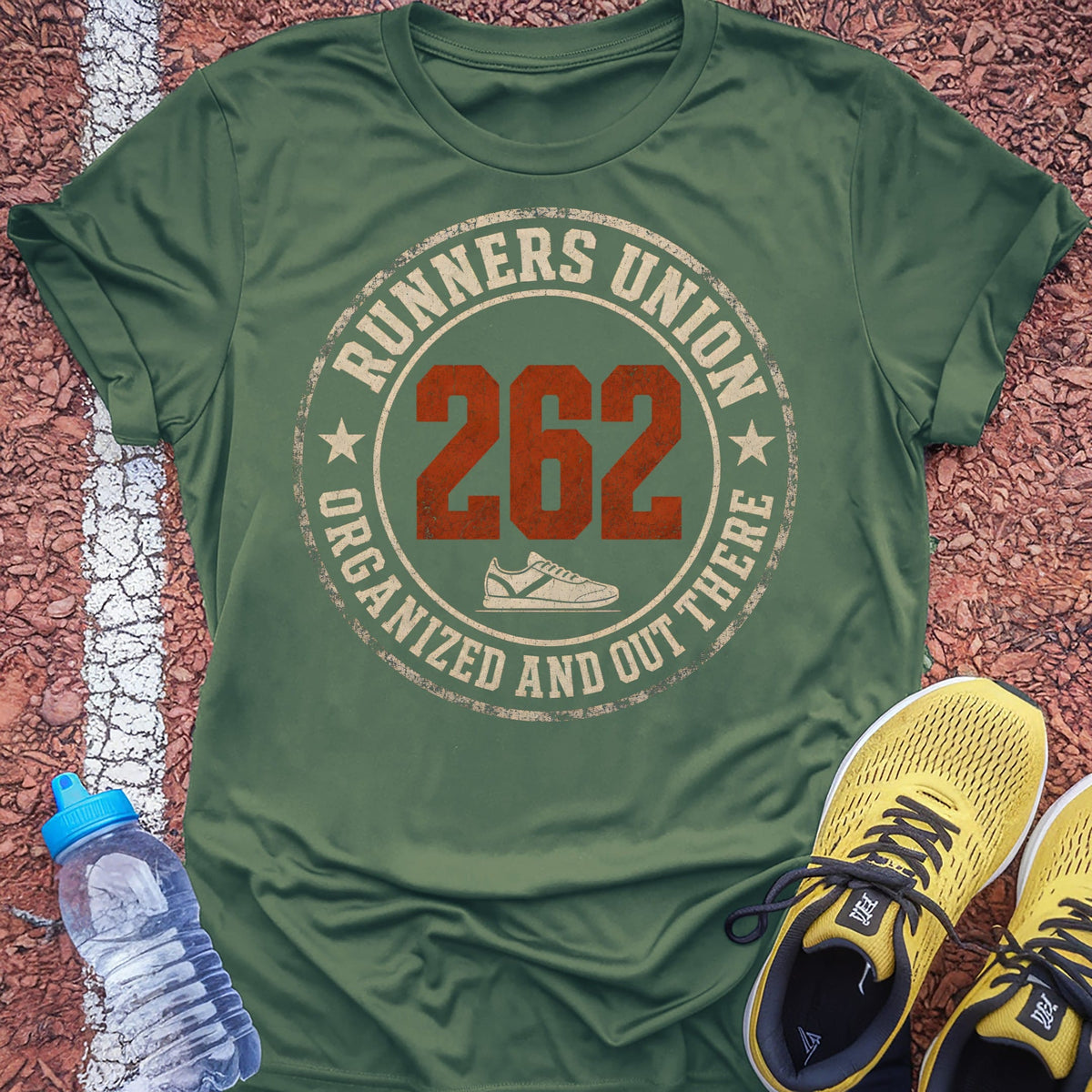 Runners Union 262 t-shirt — Military Green