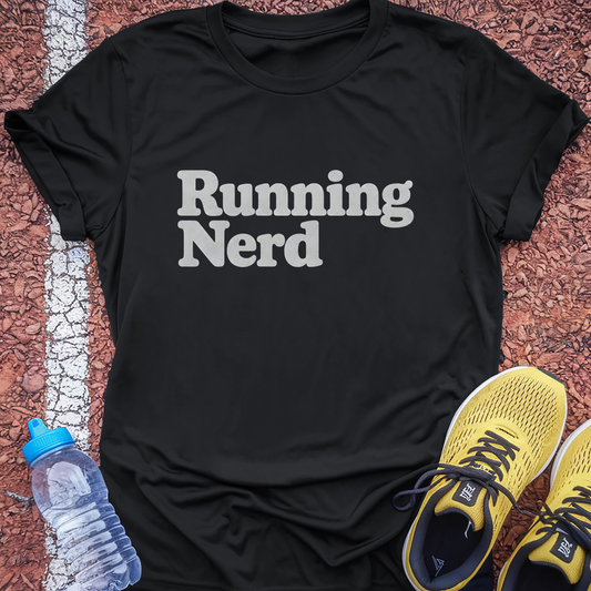 Running Nerd T-Shirt - Black