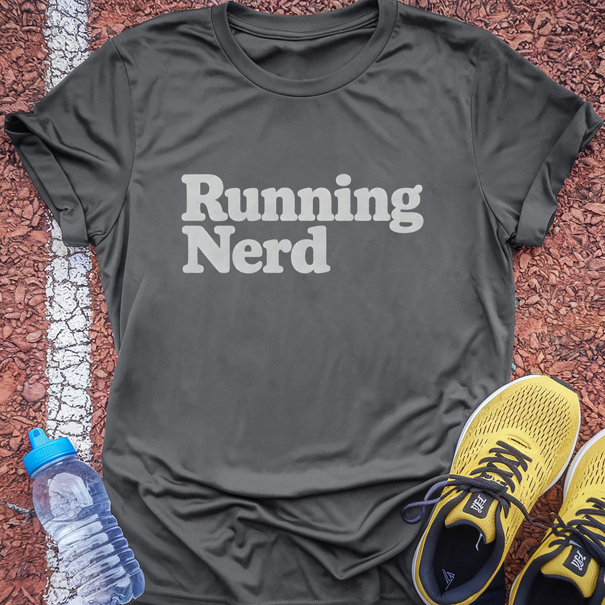 Running Nerd T-Shirt - Charcoal