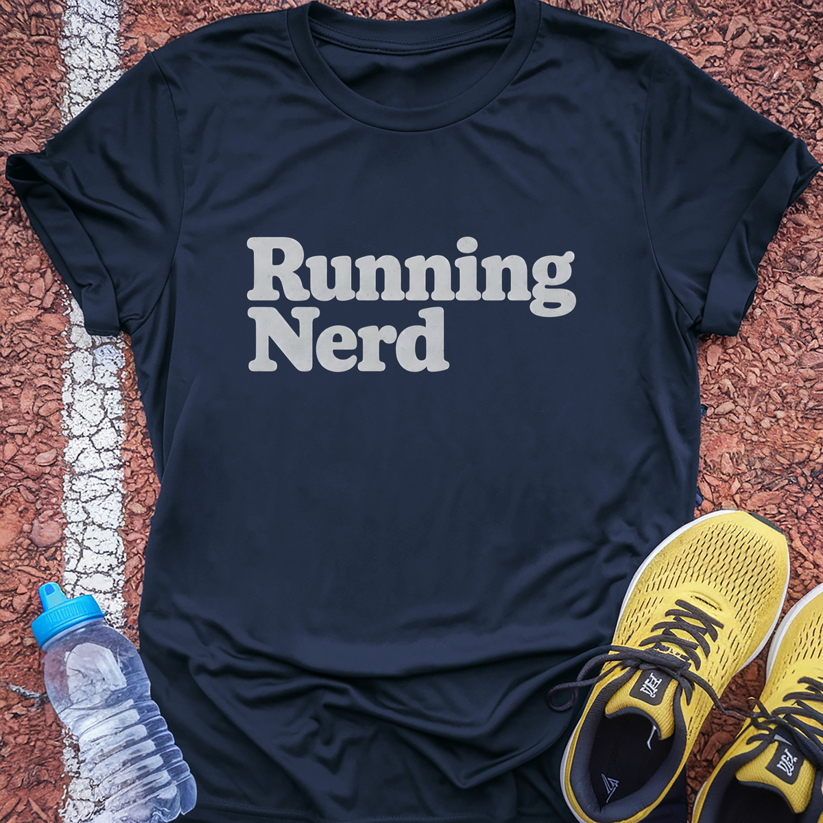 Running Nerd T-Shirt - Navy