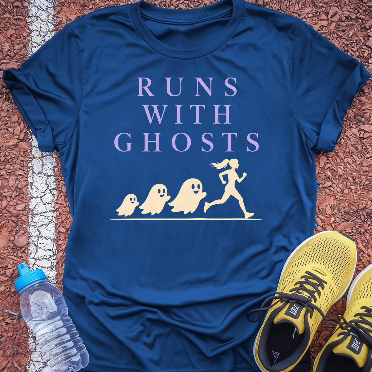 Runs With Ghosts T-Shirt - Royal