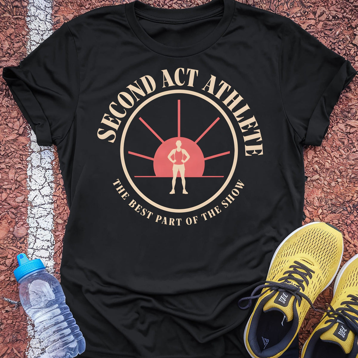 Second Act Athlete t-shirt — Black