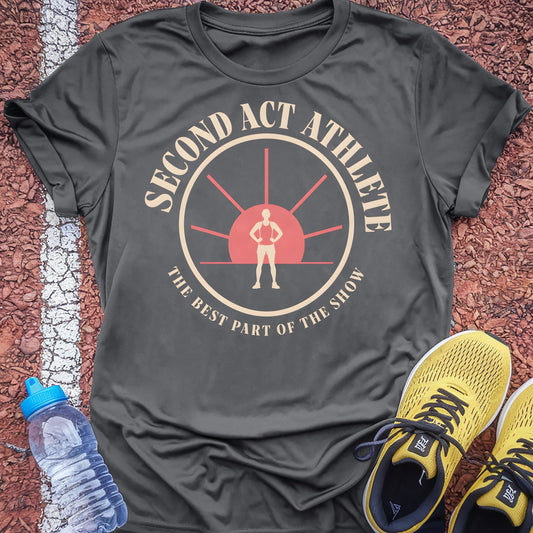 Second Act Athlete t-shirt — Charcoal