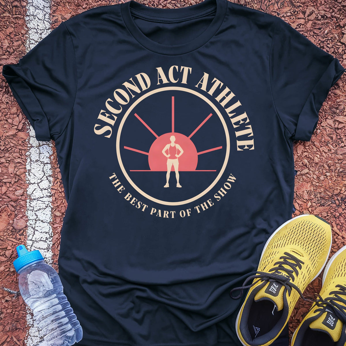 Second Act Athlete t-shirt — Navy
