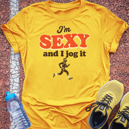 Sexy and I Jog It T-Shirt - Gold