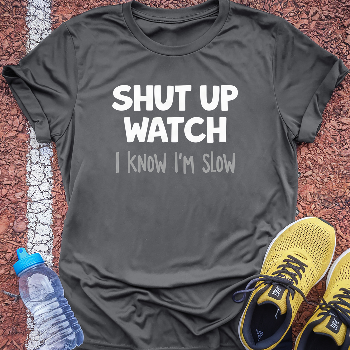 Shut Up Watch T-Shirt - Charcoal