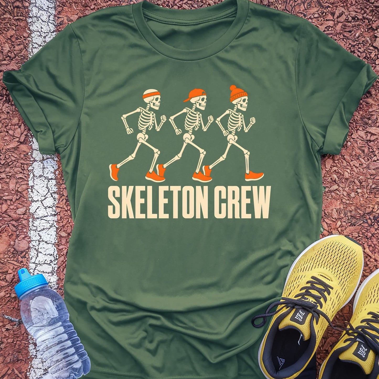 Skeleton Crew T-Shirt - Military Green
