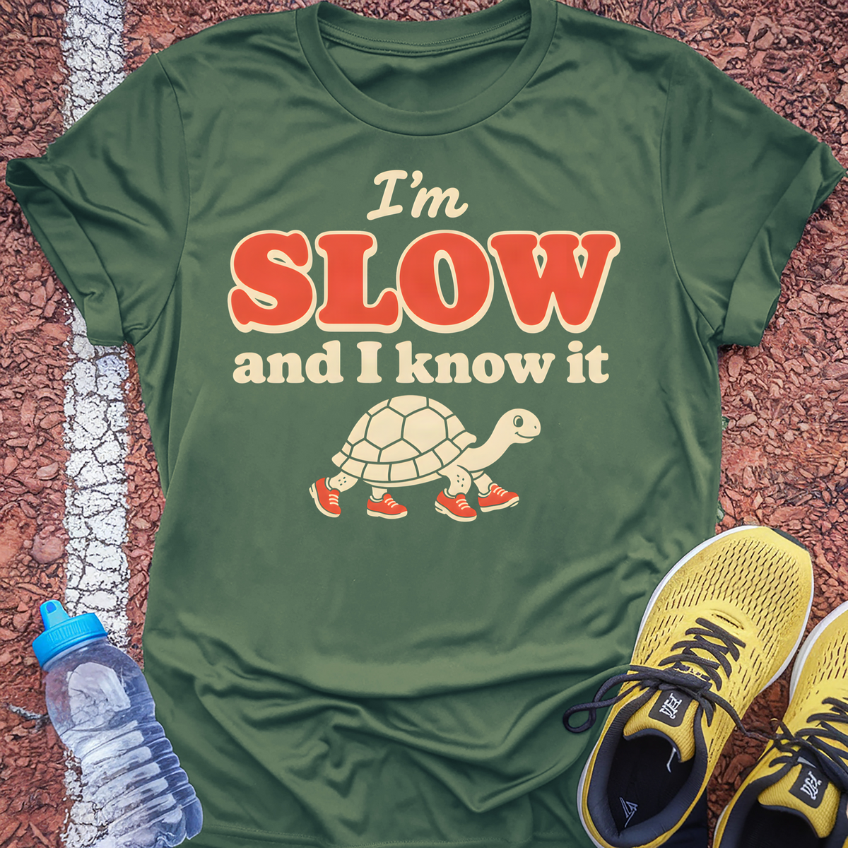Slow and I Know It T-Shirt - Military Green