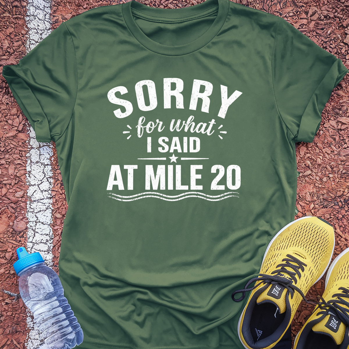 Sorry Mile 20 T-Shirt - Military Green