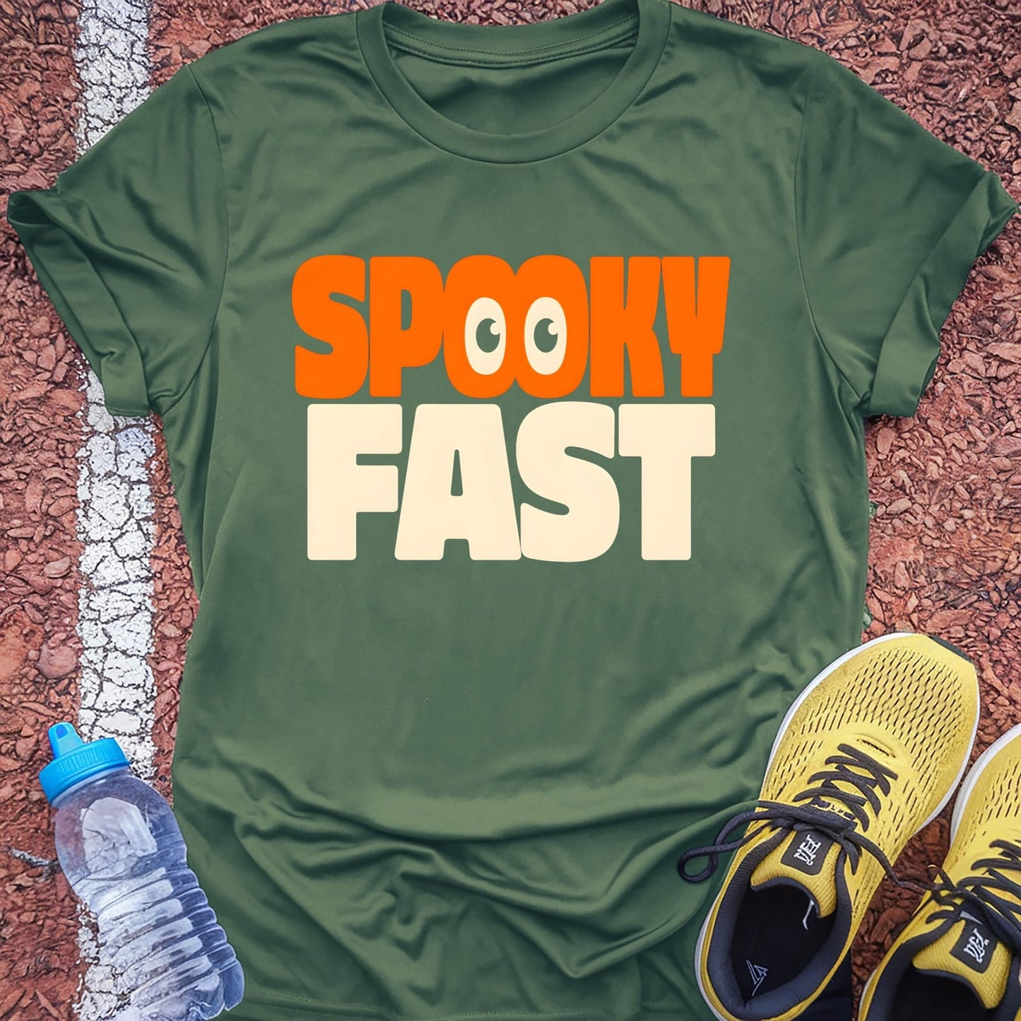 Spooky Fast T-Shirt - Military Green