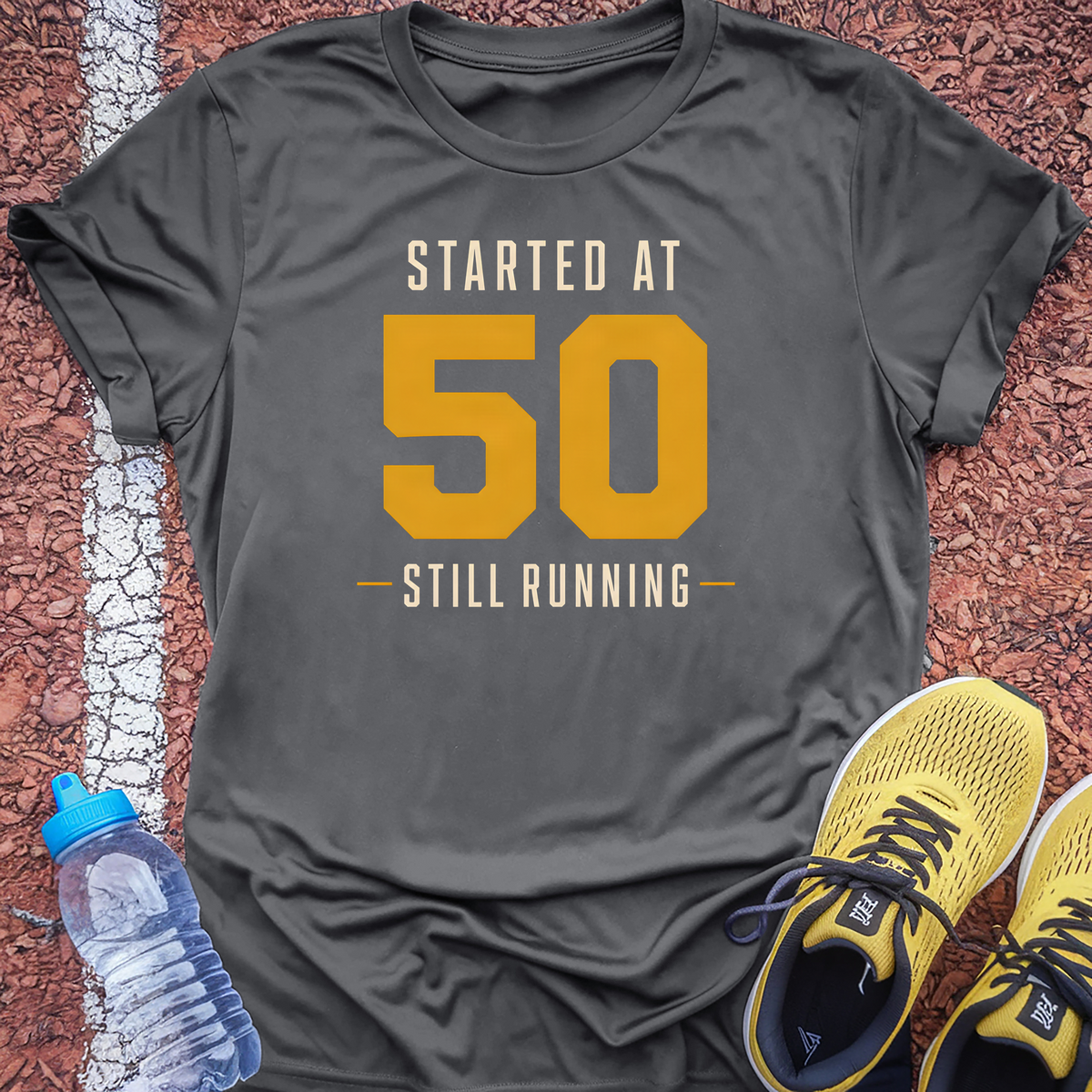 Started at 50 T-Shirt - Charcoal