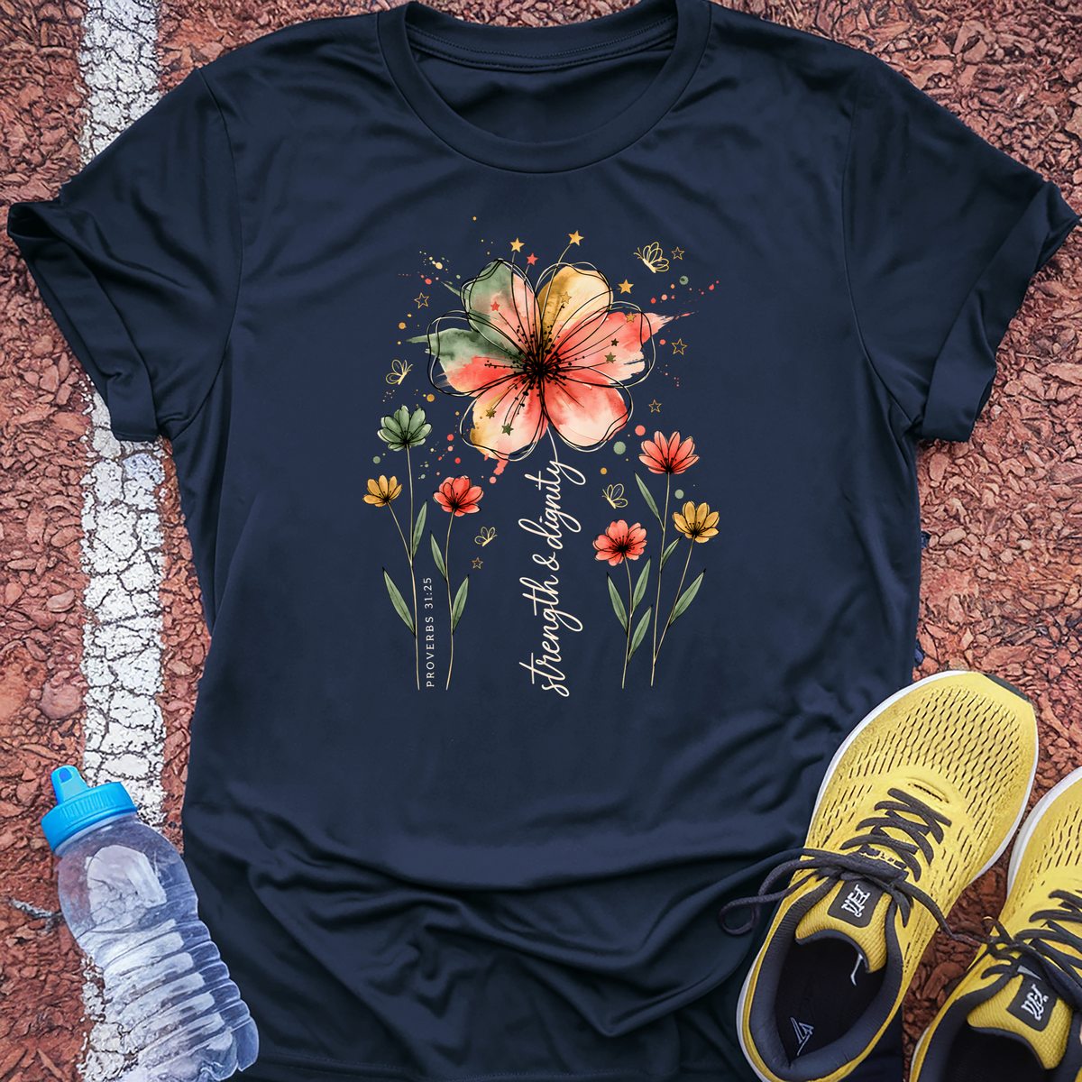 Strength and Dignity T-Shirt - Navy