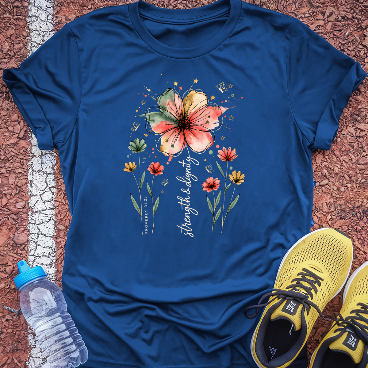 Strength and Dignity T-Shirt - Royal
