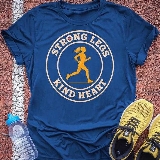 Strong Legs Kind Heart t-shirt — Royal